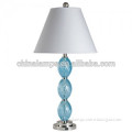 Modern hotel decoration simple design incandescent bedroom table lamp with white fabric lampshade